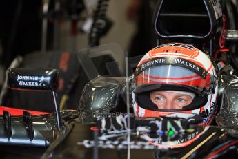 World © Octane Photographic Ltd. McLaren Honda MP4/30 - Jenson Button. Saturday 4th July 2015, F1 British GP Practice 3, Silverstone, UK. Digital Ref: 1334LB1D4913