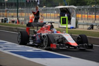 World © Octane Photographic Ltd. Manor Marussia F1 Team MR03B – William Stevens. Saturday 4th July 2015, F1 British GP Practice 3, Silverstone, UK. Digital Ref: 1334LB1D5225