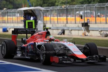 World © Octane Photographic Ltd. Manor Marussia F1 Team MR03B – Roberto Merhi. Saturday 4th July 2015, F1 British GP Practice 3, Silverstone, UK. Digital Ref: 1334LB1D5260