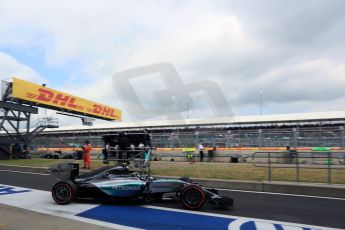 World © Octane Photographic Ltd. Mercedes AMG Petronas F1 W06 Hybrid – Nico Rosberg. Saturday 4th July 2015, F1 Practice 3, Silverstone, UK. Digital Ref: 1334LB1D5103