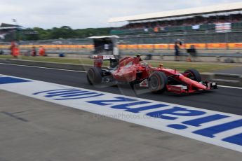 World © Octane Photographic Ltd. Scuderia Ferrari SF15-T– Kimi Raikkonen. Saturday 4th July 2015, F1 British GP Practice 3, Silverstone, UK. Digital Ref: 1334LB5D9382