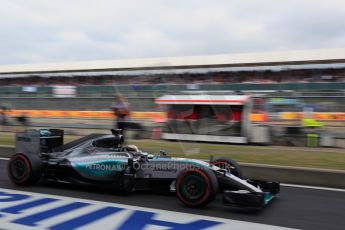 World © Octane Photographic Ltd. Mercedes AMG Petronas F1 W06 Hybrid – Lewis Hamilton. Saturday 4th July 2015, F1 British GP Practice 3, Silverstone, UK. Digital Ref: 1334LB5D9394