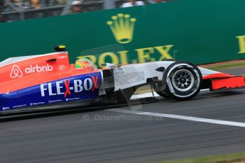 World © Octane Photographic Ltd. Manor Marussia F1 Team MR03B – Roberto Merhi. Saturday 4th July 2015, F1 British GP Qualifying, Silverstone, UK. Digital Ref: 1335LB1D5283