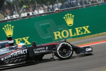 World © Octane Photographic Ltd. McLaren Honda MP4/30 – Fernando Alonso. Saturday 4th July 2015, F1 British GP Qualifying, Silverstone, UK. Digital Ref: 1335LB1D5476