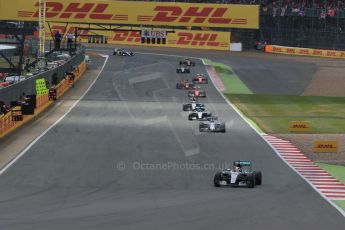 World © Octane Photographic Ltd. Mercedes AMG Petronas F1 W06 Hybrid – Lewis Hamilton. Sunday 5th July 2015, F1 British GP Race, Silverstone, UK. Digital Ref: 1341LB1D6465