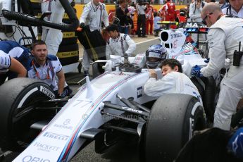 World © Octane Photographic Ltd. Williams Martini Racing FW37 – Valtteri Bottas. Sunday 5th July 2015, F1 British GP Race - Grid, Silverstone, UK. Digital Ref: 1340LB5D9834