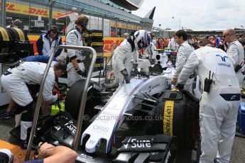 World © Octane Photographic Ltd. Williams Martini Racing FW37 – Valtteri Bottas. Sunday 5th July 2015, F1 British GP Race - Grid, Silverstone, UK. Digital Ref: 1340LB5D9844