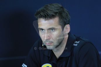 World © Octane Photographic Ltd. FIA Team Personnel Press Conference. Friday 3rd July 2015, F1 British GP, Silverstone, UK. Lotus F1 Team CEO – Matthew Carter. Digital Ref: 1332LB1D4603