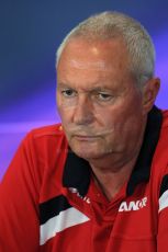 World © Octane Photographic Ltd. FIA Team Personnel Press Conference. Friday 3rd July 2015, F1 British GP, Silverstone, UK. , Manor Marussia F1 Team Principal – John Booth. Digital Ref: 1332LB1D4620