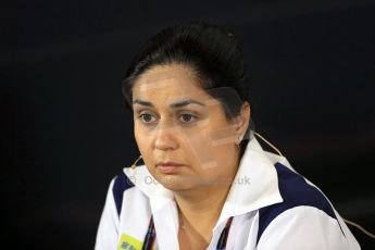 World © Octane Photographic Ltd. FIA Team Personnel Press Conference. Friday 3rd July 2015, F1 British GP, Silverstone, UK. Sauber F1 Team Principle – Monisha Kaltenborn. Digital Ref: 1332LB1D4623