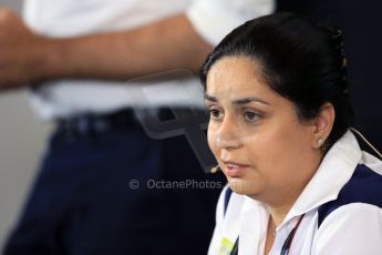 World © Octane Photographic Ltd. FIA Team Personnel Press Conference. Friday 3rd July 2015, F1 British GP, Silverstone, UK. Sauber F1 Team Principle – Monisha Kaltenborn. Digital Ref: 1332LB1D4649