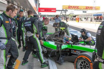 World © Octane Photographic Ltd. Friday 3rd July 2015. Status Grand Prix – Richie Stanaway. GP2 Practice – Silverstone, UK. Digital Ref. : 1329JM1D3199