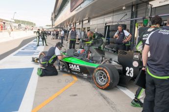 World © Octane Photographic Ltd. Friday 3rd July 2015. Status Grand Prix – Richie Stanaway. GP2 Practice – Silverstone, UK. Digital Ref. : 1329JM1D3212