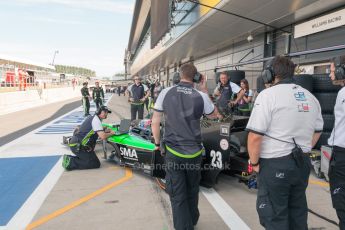 World © Octane Photographic Ltd. Friday 3rd July 2015. Status Grand Prix – Richie Stanaway. GP2 Practice – Silverstone, UK. Digital Ref. : 1329JM1D3213