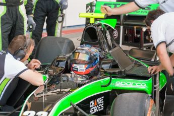 World © Octane Photographic Ltd. Friday 3rd July 2015. Status Grand Prix – Richie Stanaway. GP2 Practice – Silverstone, UK. Digital Ref. : 1329JM1D3870