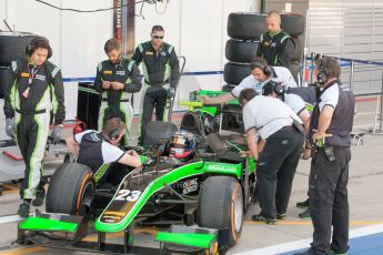 World © Octane Photographic Ltd. Friday 3rd July 2015. Status Grand Prix – Richie Stanaway. GP2 Practice – Silverstone, UK. Digital Ref. : 1329JM1D3871