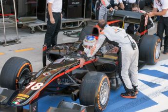 World © Octane Photographic Ltd. Friday 3rd July 2015. MP Motorsport – Oliver Rowland. GP2 Practice – Silverstone, UK. Digital Ref. : 1329JM1D3881