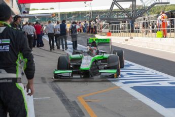 World © Octane Photographic Ltd. Friday 3rd July 2015. Status Grand Prix – Richie Stanaway. GP2 Practice – Silverstone, UK. Digital Ref. : 1329JM1D3898