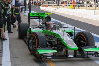 World © Octane Photographic Ltd. Friday 3rd July 2015. Status Grand Prix – Richie Stanaway. GP2 Practice – Silverstone, UK. Digital Ref. : 1329JM1D3899