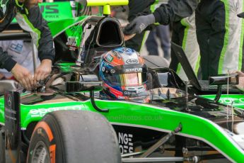 World © Octane Photographic Ltd. Friday 3rd July 2015. Status Grand Prix – Richie Stanaway. GP2 Practice – Silverstone, UK. Digital Ref. : 1329JM1D3902