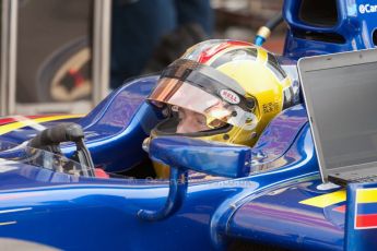 World © Octane Photographic Ltd. Friday 3rd July 2015. Carlin – Johnny Cecotto. GP2 Practice – Silverstone, UK. Digital Ref. : 1329JM1D3941