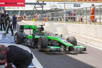 World © Octane Photographic Ltd. Friday 3rd July 2015. Status Grand Prix – Marlon Stockinger. GP2 Practice – Silverstone, UK. Digital Ref. : 1329JM1D3955