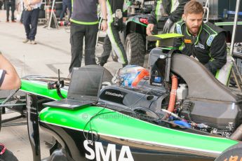 World © Octane Photographic Ltd. Friday 3rd July 2015. Status Grand Prix – Richie Stanaway. GP2 Practice – Silverstone, UK. Digital Ref. : 1329JM1D3963