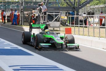 World © Octane Photographic Ltd. Friday 3rd July 2015. Status Grand Prix – Marlon Stockinger. GP2 Practice – Silverstone, UK. Digital Ref. : 1329JM1D3975