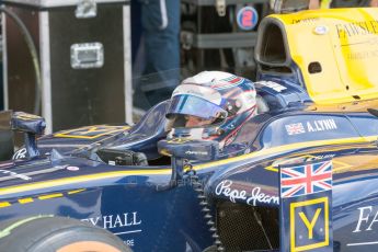 World © Octane Photographic Ltd. Friday 3rd July 2015. DAMS – Alex Lynn. GP2 Practice – Silverstone, UK. Digital Ref. : 1329JM1D4007