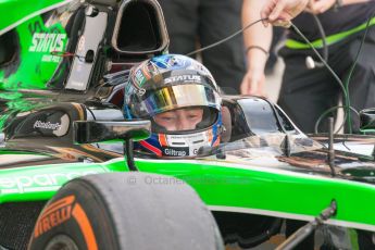 World © Octane Photographic Ltd. Friday 3rd July 2015. Status Grand Prix – Richie Stanaway. GP2 Practice – Silverstone, UK. Digital Ref. : 1329JM1D4053