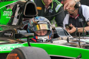 World © Octane Photographic Ltd. Friday 3rd July 2015. Status Grand Prix – Richie Stanaway. GP2 Practice – Silverstone, UK. Digital Ref. : 1329JM1D4057