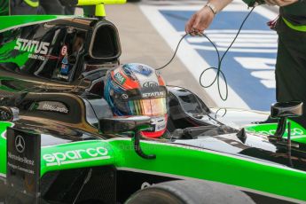 World © Octane Photographic Ltd. Friday 3rd July 2015. Status Grand Prix – Richie Stanaway. GP2 Practice – Silverstone, UK. Digital Ref. : 1329JM1D4059