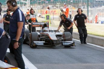 World © Octane Photographic Ltd. Friday 3rd July 2015. Hilmer Motorsport – Jon Lancaster. GP2 Practice – Silverstone, UK. Spain. Digital Ref. : 1329JM1D4065