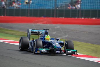 World © Octane Photographic Ltd. Friday 3rd July 2015. Carlin – Julian Leal. GP2 Qualifying – Silverstone, UK. Digital Ref. : 1330JM1D3777