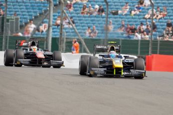 World © Octane Photographic Ltd. Friday 3rd July 2015. DAMS – Alex Lynn and ART Grand Prix – Stoffel Vandoorne. GP2 Qualifying – Silverstone, UK. Digital Ref. : 1330JM1D3807