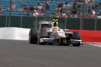 World © Octane Photographic Ltd. Friday 3rd July 2015. Campos Racing – Rio Haryanto. GP2 Qualifying – Silverstone, UK. Digital Ref. : 1330JM1D3838