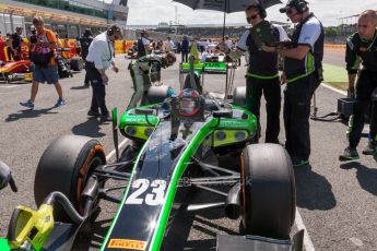 World © Octane Photographic Ltd. Saturday 4th July 2015. Status Grand Prix – Richie Stanaway. GP2 Race 1 – Silverstone, UK. Digital Ref. : 1336JM1D4023