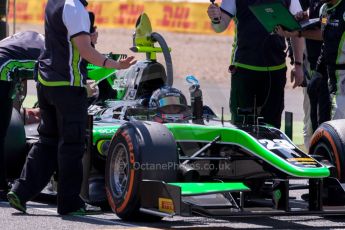 World © Octane Photographic Ltd. Saturday 4th July 2015. Status Grand Prix – Richie Stanaway. GP2 Race 1 – Silverstone, UK. Digital Ref. : 1336JM1D4827