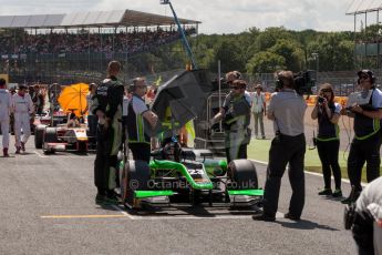 World © Octane Photographic Ltd. Saturday 4th July 2015. Status Grand Prix – Richie Stanaway. GP2 Race 1 – Silverstone, UK. Digital Ref. : 1336JM1D4833