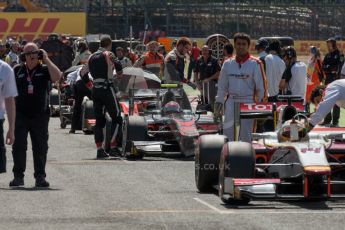 World © Octane Photographic Ltd. Saturday 4th July 2015. Campos Racing – Arthur Pic and ART Grand Prix – Nobuharu Matsushita. GP2 Race 1 – Silverstone, UK. Digital Ref. : 1336JM1D4837