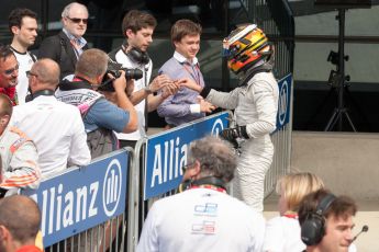 World © Octane Photographic Ltd. Saturday 4th July 2015. ART Grand Prix – Stoffel Vandoorne and Racing Engineering – Alexander Rossi. GP2 Race 1 – Silverstone, UK. Digital Ref. : 1336JM1D4878