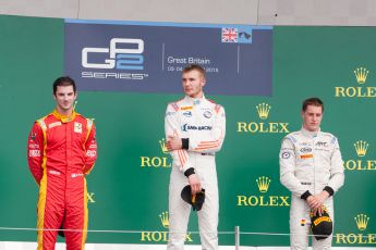 World © Octane Photographic Ltd. Saturday 4th July 2015. Rapax – Sergey Sirotkin, Racing Engineering – Alexander Rossi and ART Grand Prix – Stoffel Vandoorne. GP2 Feature Race – Silverstone, UK. Digital Ref. : 1336JM1D4912