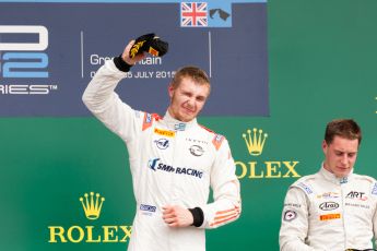 World © Octane Photographic Ltd. Saturday 4th July 2015. Rapax – Sergey Sirotkin. GP2 Race 1 – Silverstone, UK. Digital Ref. : 1336JM1D4918