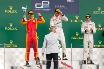 World © Octane Photographic Ltd. Saturday 4th July 2015. Rapax – Sergey Sirotkin, Racing Engineering – Alexander Rossi and ART Grand Prix – Stoffel Vandoorne. GP2 Feature Race – Silverstone, UK. Digital Ref. : 1336JM1D4928