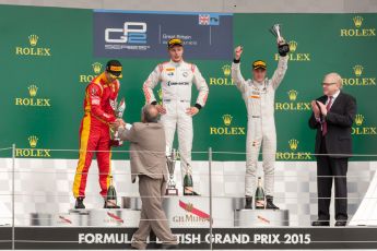 World © Octane Photographic Ltd. Saturday 4th July 2015. Rapax – Sergey Sirotkin, Racing Engineering – Alexander Rossi and ART Grand Prix – Stoffel Vandoorne. GP2 Feature Race – Silverstone, UK. Digital Ref. : 1336JM1D4932