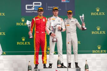 World © Octane Photographic Ltd. Saturday 4th July 2015. Rapax – Sergey Sirotkin, Racing Engineering – Alexander Rossi and ART Grand Prix – Stoffel Vandoorne. GP2 Feature Race – Silverstone, UK. Digital Ref. : 1336JM1D4935