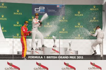 World © Octane Photographic Ltd. Saturday 4th July 2015. Rapax – Sergey Sirotkin, Racing Engineering – Alexander Rossi and ART Grand Prix – Stoffel Vandoorne. GP2 Feature Race – Silverstone, UK. Digital Ref. : 1336JM1D4942