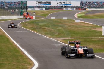 World © Octane Photographic Ltd. Sunday 5th July 2015. Trident – Raffaele Marciello and DAMS – Pierre Gasly. GP2 Race 2 – Silverstone, UK. Digital Ref. : 1339JM1D5075