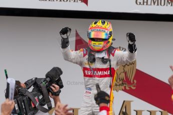 World © Octane Photographic Ltd. Sunday 5th July 2015. Campos Racing – Rio Haryanto (1st). GP2 Race 2 – Silverstone, UK. Digital Ref. : 1339JM1D5082