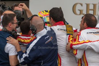 World © Octane Photographic Ltd. Sunday 5th July 2015. Campos Racing – Rio Haryanto (1st). GP2 Race 2 – Silverstone, UK. Digital Ref. : 1339JM1D5088